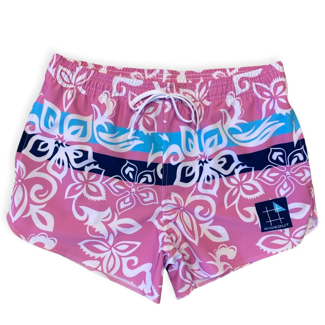 Daddy-O White Pink Women's Volley Short