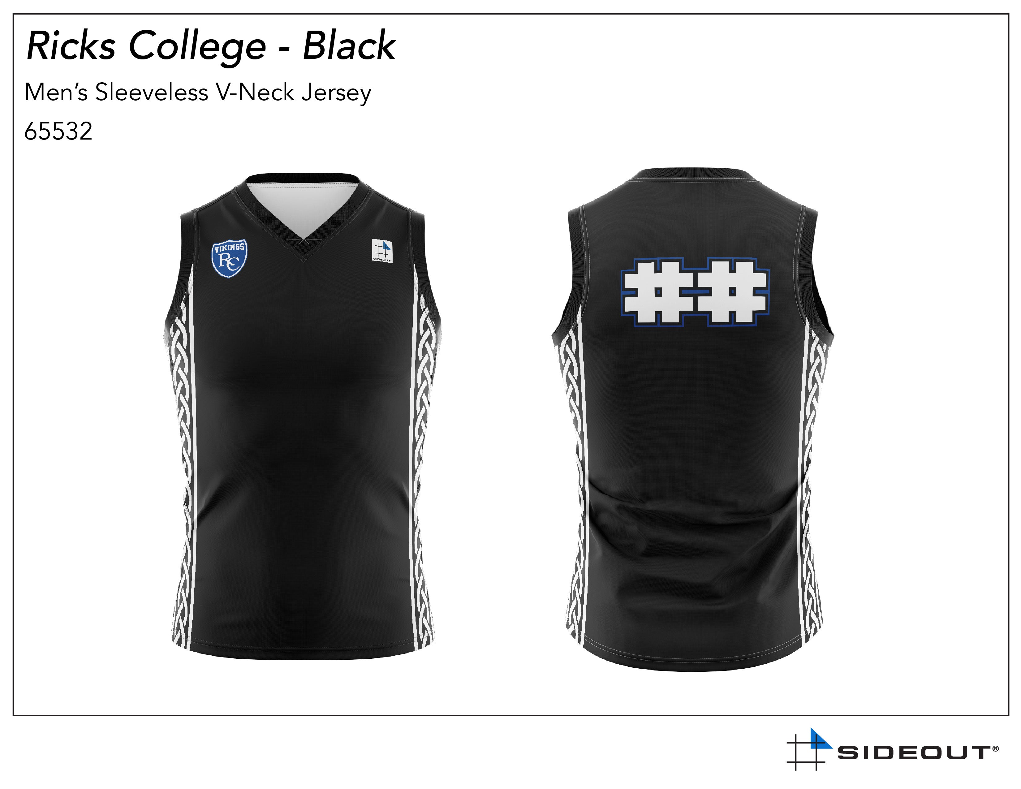 CUSTOM Rick s College Men s Volleyball Black Sleeveless Jersey custom-rick-s-college-men-s-volleyball-black-sleeveless-jersey