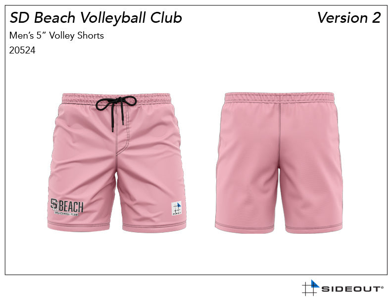 SD Beach VBC Men's Pink 5.5