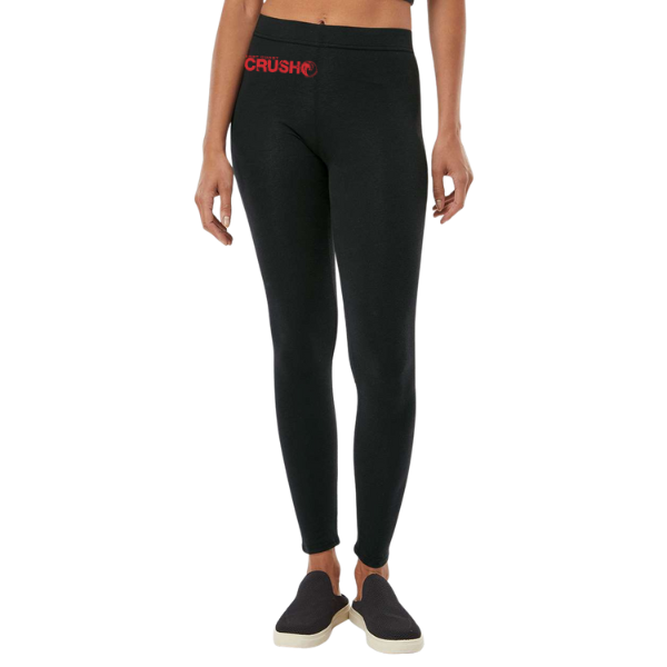 ECC Black Women's Mid-Rise Full Length Leggings
