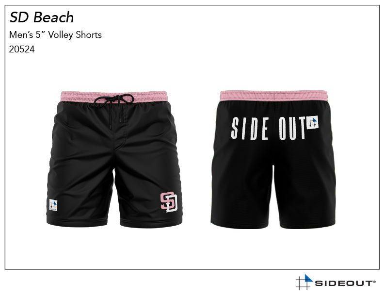 SD Beach 2024 Men's 5" Volley Short with Compression Liner
