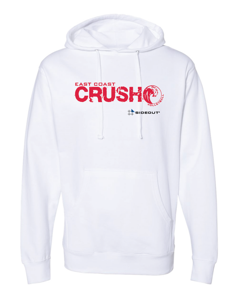 East Coast Crush White Hoodie - Red Logo