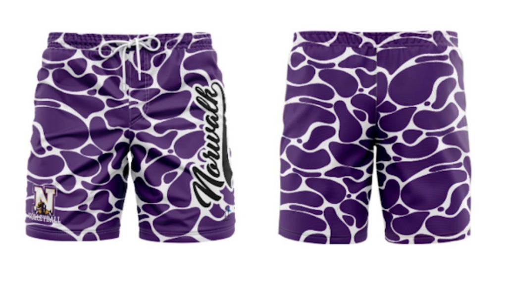 Norwalk Lancers 26 Shorts White-Purple