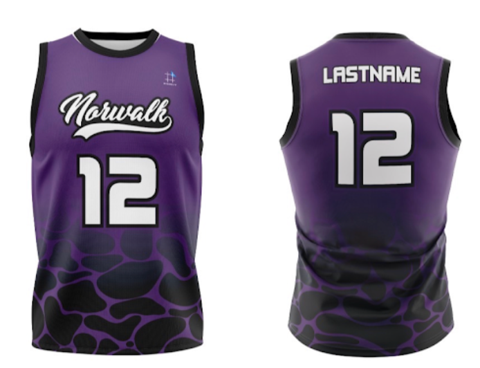 Custom Norwalk Lancers 26 Jersey Purple