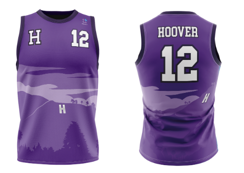 Custom HOOVER HIGH SCHOOL PURPLE