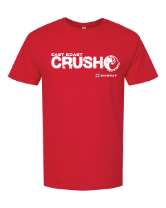 East Coast Crush Red Tee - White Logo