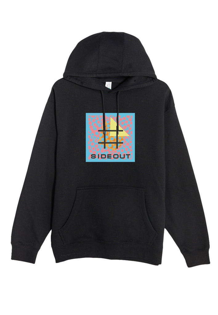 Sideout Teal Pop Black Unisex Hoodie