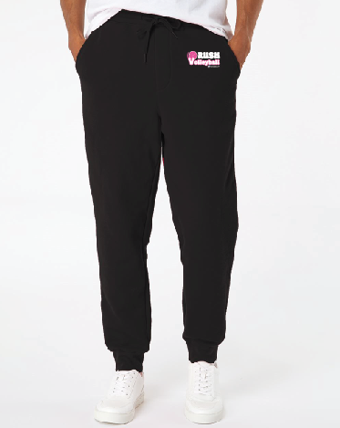 MP Rush Volleyball Black Unisex Fleece Sweatpants