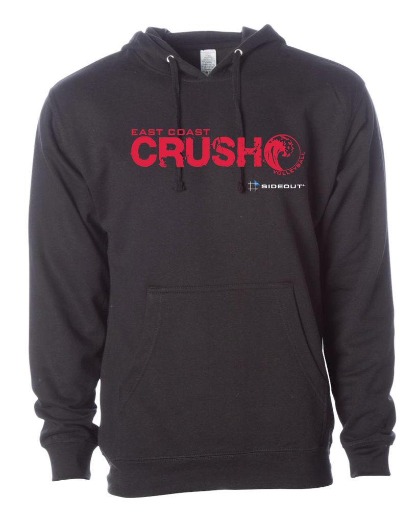 East Coast Crush Black Hoodie - Red Logo