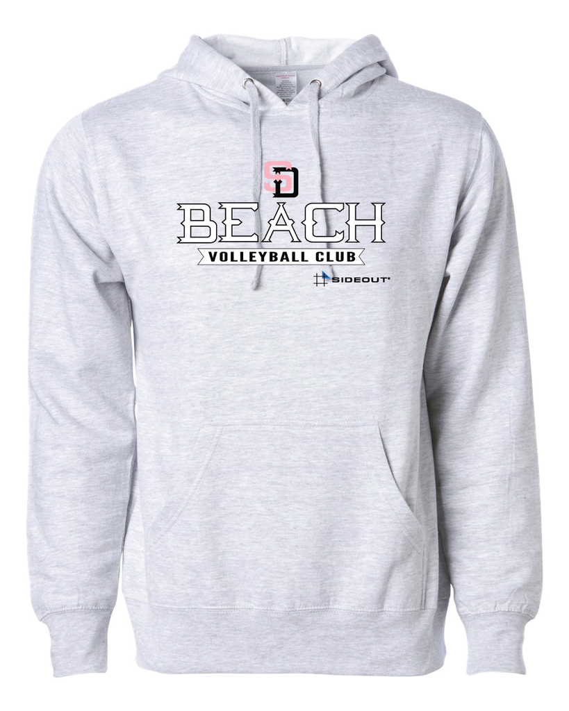 SD Beach Heather Gray Unisex Hooded Sweatshirt