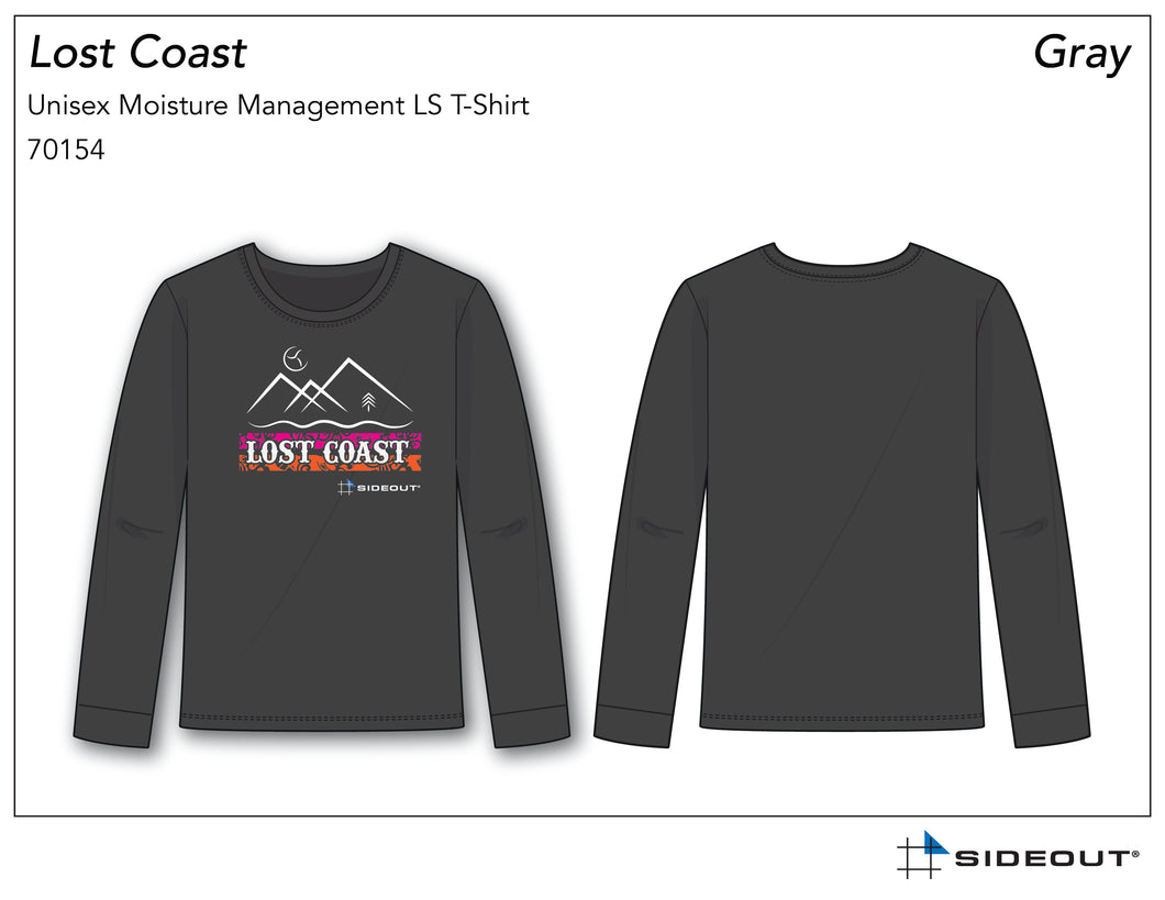 Lost Coast Volleyball Grey Unisex Dry Fit Longsleeve Shirt