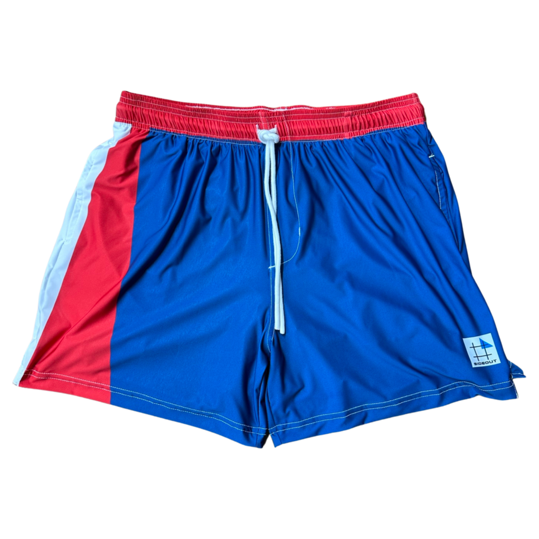 Jordan Hoppe Future Men's Red White and Blue White Volley Shorts