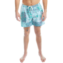 Load image into Gallery viewer, Turquoise Batik Men&#39;s Volley Shorts
