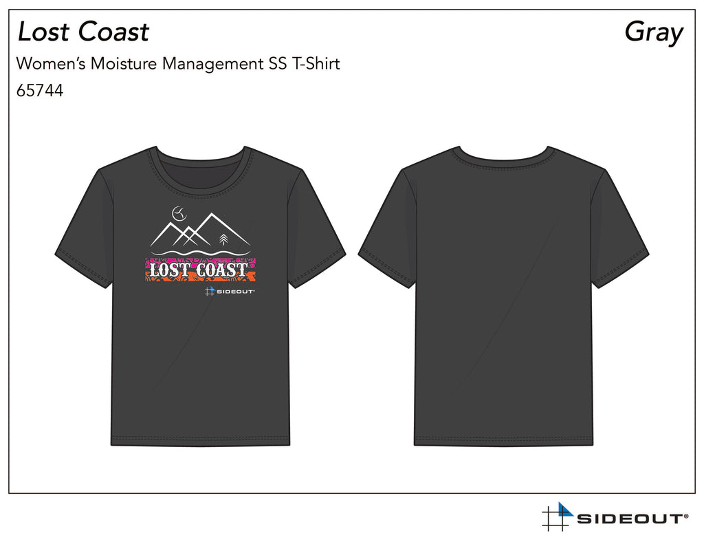 Lost Coast Volleyball Women's Short Sleeve Tee Grey