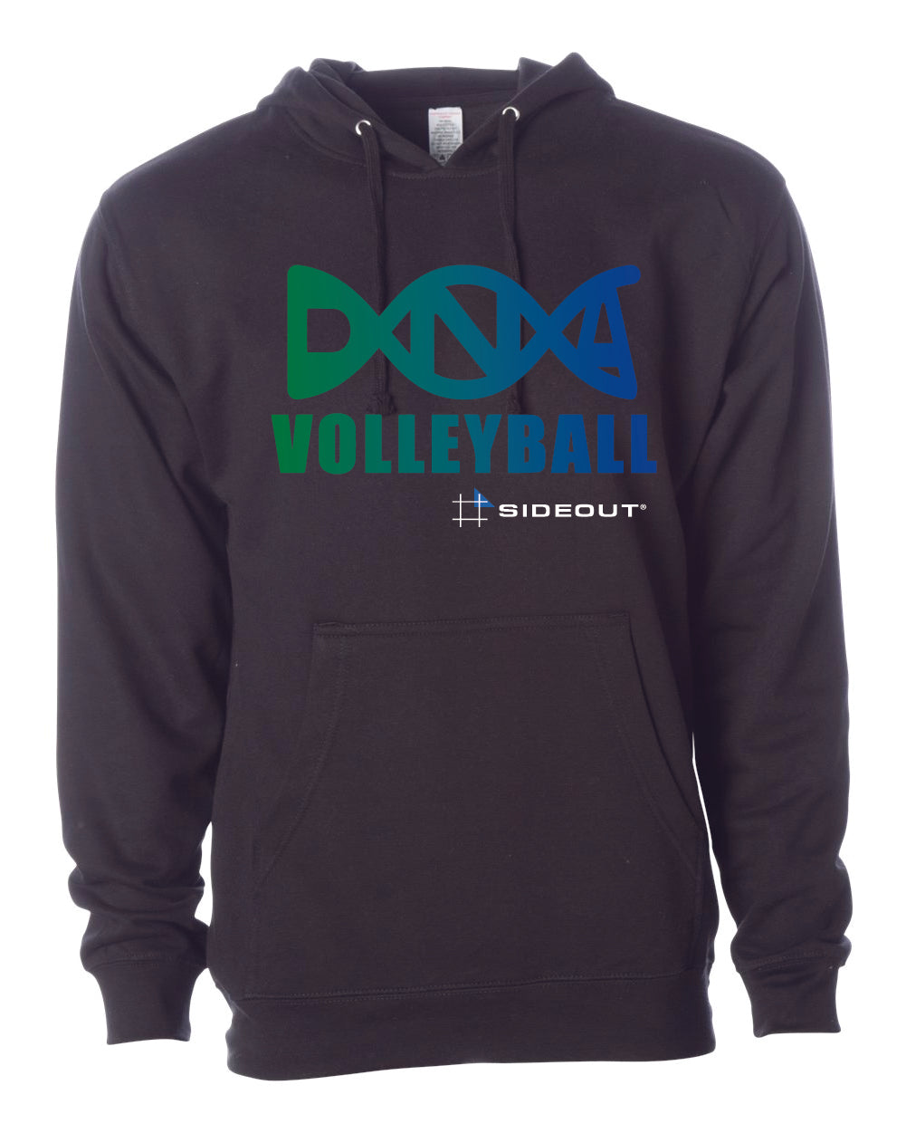 DNA Volleyball Club Unisex Black Hoodie