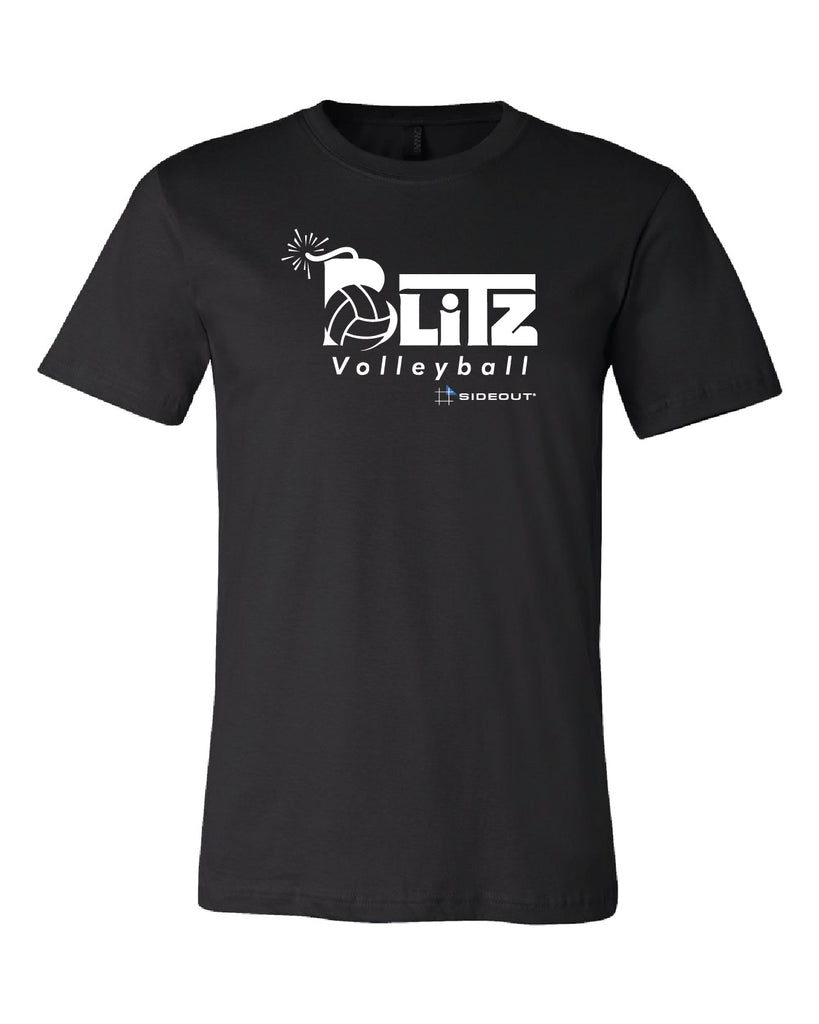 Blitz Volleyball Black Unisex T-Shirt