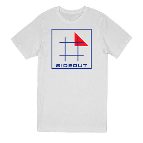 white unisex tshirt | unisex tshirts | sideout volleyball | sideout clothing