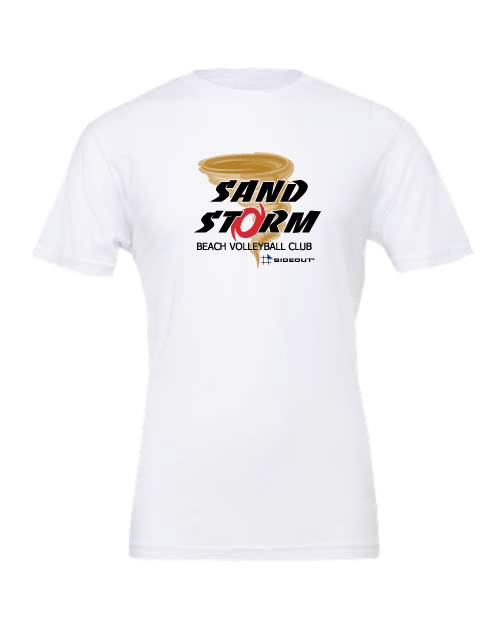 Sand Storm Volleyball Unisex White Classic T-Shirt