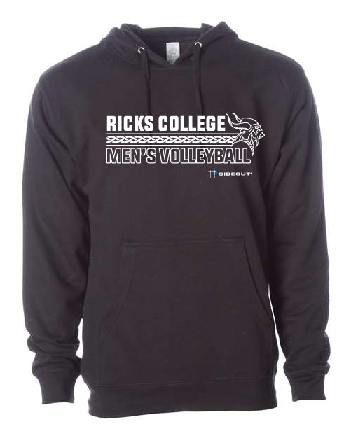 Rick's College Classic Unisex Black Hooded Sweatshirt