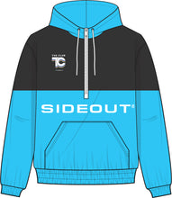 Load image into Gallery viewer, The TC Club Main Black &amp; Teal Popover Windbreaker with Hood
