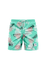Load image into Gallery viewer, Sideout x Vidavibe Sea Foam Green Palm Days Volley Shorts
