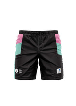 Load image into Gallery viewer, Sideout X Vidavibe Teal &amp; Pink Journeys Volley Shorts
