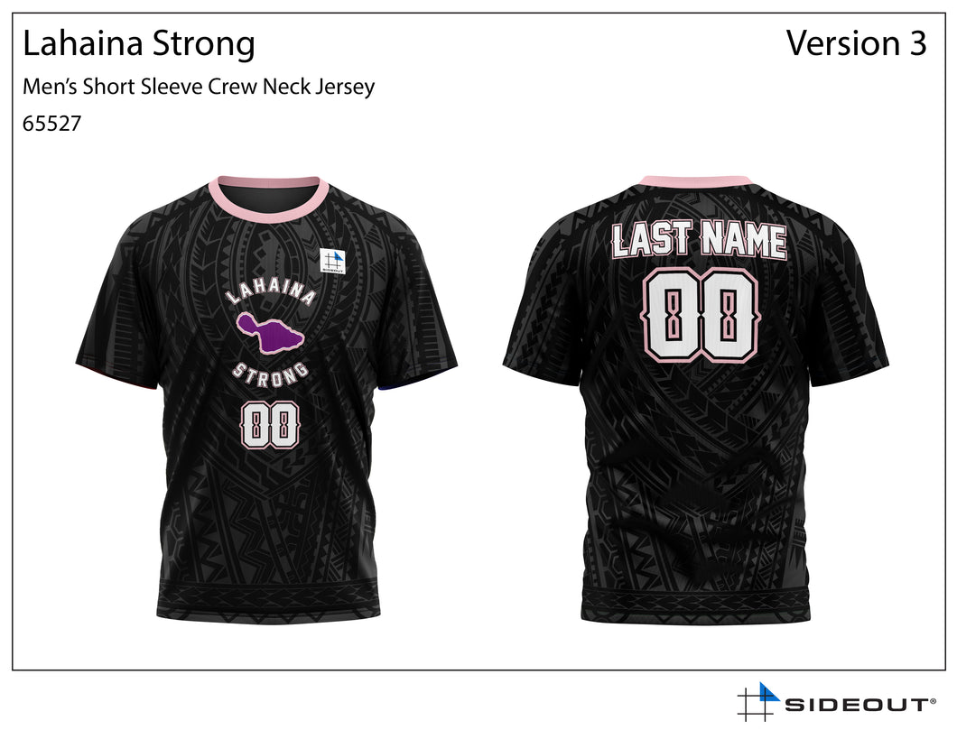 CUSTOM Lahaina Strong Volleyball Club Tribal Men's Short Sleeve Jersey - Personalized